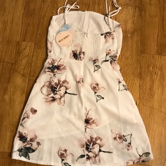 Blush Pink Floral Dress XS NWT - Picture 5 of 7